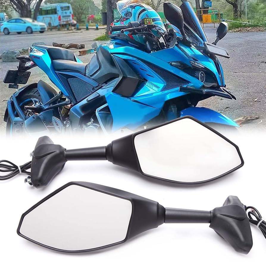 mimi Amazon.com: Motorcycle Rearview Mirrors With LED Turn Signal